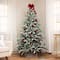 6.5ft. Unlit Real Touch™ Flocked Snowcap Grove Fir Medium Artificial Christmas Tree
